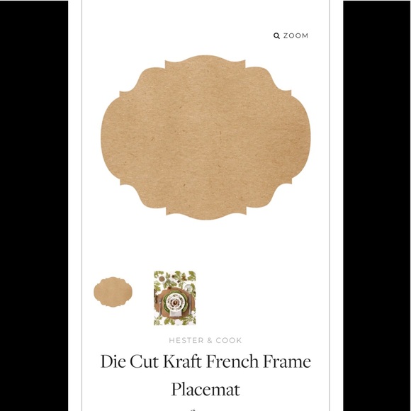 HESTER & COOK French Frame Placemats 1 pack=12 placemats - Picture 8 of 10